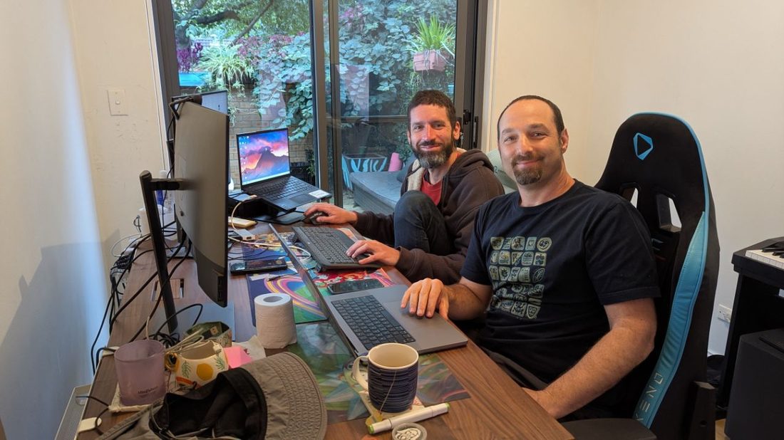 Oren and Elad at their desk